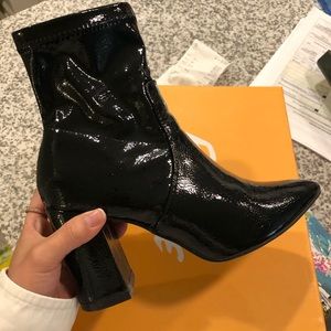 Public Desire Black Ankle Boots